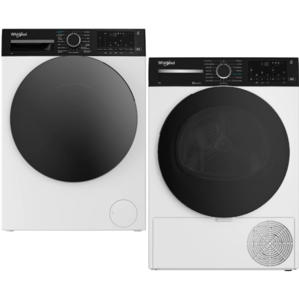 Фото - Комплект техники Whirlpool Стиральная машина с фронтальной загрузкой + Сушильная машина Whirlpool WAM 87WBC UA + WP B9X WBS UA